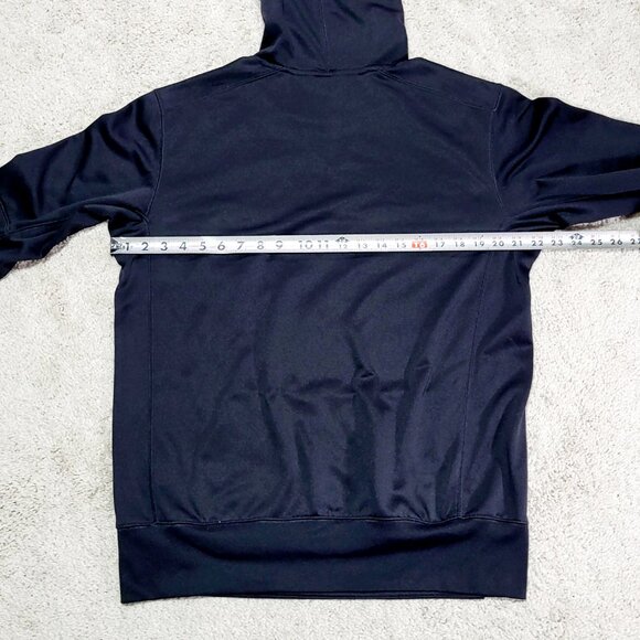 Nike Therma Fit BEAST Hoodie Sweatshirt Men M Black Yellow Swoosh Logo Pullover - Picture 8 of 10